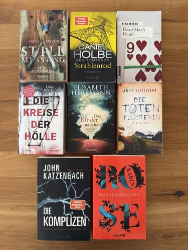 Top krimi thriller bücher - 8x,